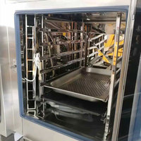 Four combiné électrique VanSenk à 20 niveaux avec chariot, four à convection et cuiseur vapeur 37 kW 3NAC 380V pour cuisine professionnelle