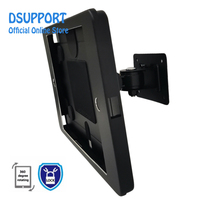 Support mural antivol en alliage d'aluminium argenté noir pour iPad 10,2 pouces 7e génération 2019/8e génération 2020, support de verrouillage pour tablette PC
