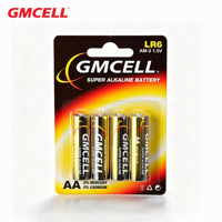 Pile alcaline au dioxyde de manganèse GMCELL 1,5 V LR6 AA LR03 AAA, lot de 8 piles AA et 4 piles AAA sous blister, longue durée, non rechargeable