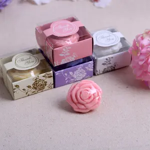 cheap bridal shower birthday favor return door gift wedding party favor gifts guest bomboniere scented rose bath soap