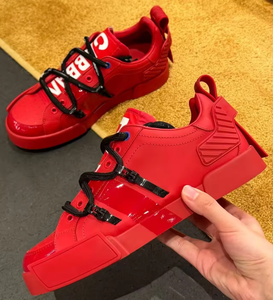 Chaussures de créateurs de luxe de haute qualité, baskets confortables pour hommes et femmes, chaussures en cuir tendance, chaussures de marche, chaussures décontractées - Product Image 1