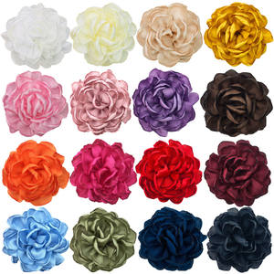 スポット9cm 100% ポリエステルプラスチック焦げ付きエッジフラワーヘッドドレスDIYアクセサリークロスボーダーEコマース供給工場 - Product Image 1