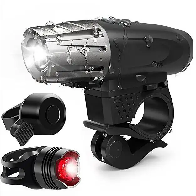 USB rechargeable bicycle headlamp sports led bicycle lamp front pedal lamp