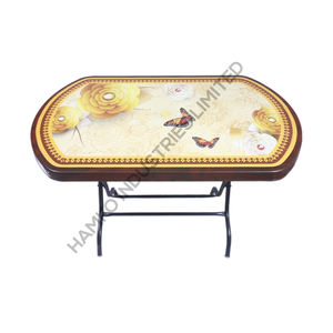 Tables de salle à manger ovales en plastique de conception personnalisée Fusion parfaite du style Durabilité et abordabilité Approvisionnement en gros OEM ODM - Product Image 1