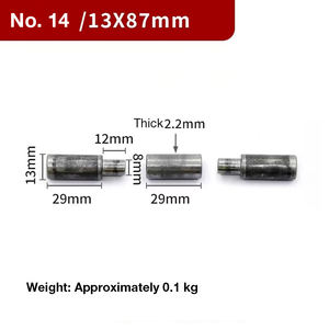 مفصلات لحام صناعية 10*80 مستديرة من الفولاذ المقاوم للصدأ للخدمة الشاقة ، مفصلات لحام قوية للباب ، مفصلات أبواب محورية - Product Image 2