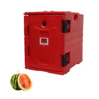 Sunmax 90L Warm halten Gewerblicher Transport behälter Thermo boxen Isolierter Lebensmittel pfannen träger Catering-Heiz schrank