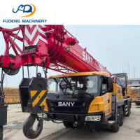 Отличное состояние, б/у автокран SANY STC500, 50 тонн, с коробкой передач, двигателем, насосом и ПЛК, продается