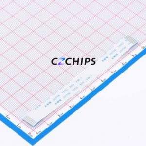 FFC1.0A-9P-100-4-8 FFC Cable (Flexible Flat Cable) P=1mm Connector 9P 1mm Non-Inverting 10cm - Product Image 1