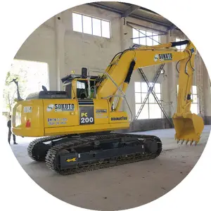 Giappone komatsu pc200 usato escavatore cingolato macchina scavatrice di seconda mano Komatsu pc200 20ton per la vendita calda a shanghai