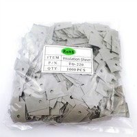Plaquettes isolantes thermiques en silicone pour dissipateur thermique, isolation électrique, 0,23/0,3 mm, 1000 pièces/sac, pour transistor MOSFET TO-220 TO-3P
