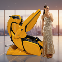 Fauteuil de massage robotisé haut de gamme Ultra 4D à corps entier avec rail SL, zéro gravité, qualité industrielle, rouleaux de massage robotisés pour les mollets