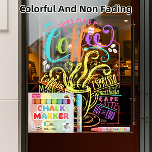 Marcador De Tiza Liquida <span class=keywords><strong>Pastel</strong></span> Craie Marqueurs Effaçable 10mm Liquide Effaçable À <span class=keywords><strong>Sec</strong></span> Marqueur Dessin Craie pour Diy Windows Verre Affichage - Product Image 4
