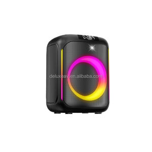 Amplificateur de son <span class=keywords><strong>colonne</strong></span> haute puissance sur pied avec éclairage LED RGB pour fêtes et karaoké - Product Image 4