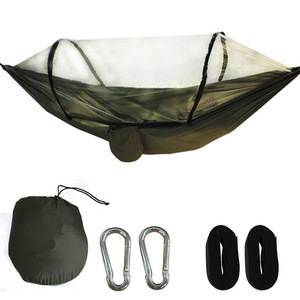 Hamac de camping portable avec <span class=keywords><strong>moustiquaire</strong></span>, 300 kg, en nylon, avec auvent pare-soleil intégré, pour le camping en plein air - Product Image 5