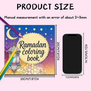 Libro da Colorare Personalizzabile per il Ramadan, Set <span class=keywords><strong>di</strong></span> Cancelleria Regalo per Adulti e Bambini con Ansia, <span class=keywords><strong>Libri</strong></span> da Colorare Personalizzati per Adulti - Product Image 5