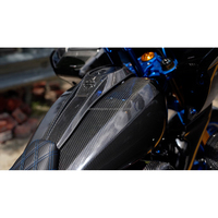Couvre-interrupteur à clé personnalisé peint en fibre de carbone pour Harley Davidson Road Glide CVO