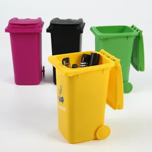 STROBIGO Promotional Gift Plastic Mini Rubbish Bin  Mini Trash Can With Lids/