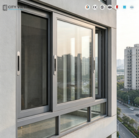 Fenêtres coulissantes en PVC de dernière conception, fenêtres coulissantes en plastique UPVC