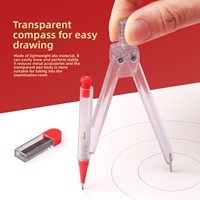 Juego de Prueba Baoke KS010 para Estudiantes, Lápiz 2B con Recubrimiento Neutro, Ancho de Escritura de 0.5 mm, Regla, Goma, Compás, Placa de Soporte