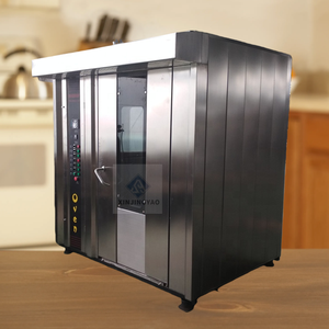 Multi-Fuel Rotary Oven (Electric/Gas/Diesel) - 40x60cm Tray 16 32 68 Layers <b>With</b> <b>Timer</b> Alarm Rotary Oven JY-50D JY-50C JY-50R JY - Product Image 1