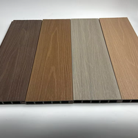 Tablero de Cercado WPC con Diseño Popular en Relieve, Material de Madera y Plástico para Decoración Exterior, Impermeable y Anticorrosión