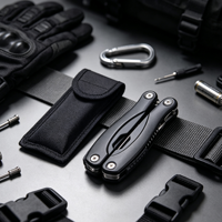 Pince multifonction pliable EDC en acier inoxydable, outil de survie portable pour hommes, équipement de camping, réparation d'urgence en extérieur