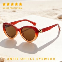 Dernières tendances de la mode féminine, lunettes de soleil rondes rétro élégantes de luxe pour femmes, protection UV400, marque tendance