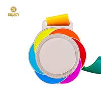 Fabricant de médailles de sport de marathon sur mesure, alliage de zinc 3D gravé, finition or, argent, cuivre, prix de la course à pied