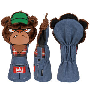 Новый дизайн, плюшевый чехол из искусственной кожи для животных, кошек, медведей, волка, гольфа, чехол для водителя, Деревянный чехол для головы водителя, клубный Чехол Для Гольфа - Product Image 4