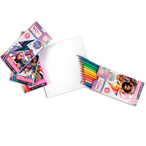 Set di 48 matite colorate con quaderno WOW Generation - Product Image 3