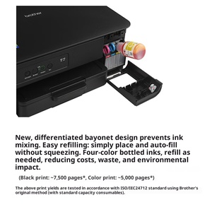 Imprimante multifonction jet d'encre couleur USB Brother DCP-T230 - Utilisation au bureau et par les étudiants A4 1200x6000 dpi Impression/Numérisation/Copie - Product Image 5