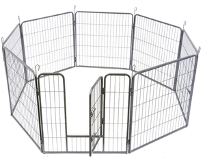 Modello solido grande 8-pannello pesante cane esercizio penna da gioco durevole in ferro zincato metallo formato personalizzato con prezzo basso - Product Image 2