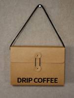 Boîte d'emballage suspendue pour café, boîte à documents portable en carton pour sachets de thé, boîte cadeau en carton, personnalisable