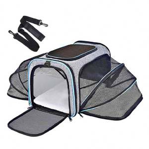 Pet Outdoor Travel <b>Shoulder</b> <b>Bags</b> 2 Sided Expandable Breathable Cat Small <b>Dogs</b> <b>Carrier</b> - Product Image 1
