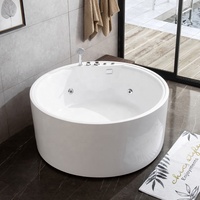 Baignoire Jacuzzi Confortable en Acrylique pour Deux Personnes, Moderne, Idéale pour Appartement et Hôtel