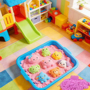 Sable Magique Non Toxique pour Enfants, Sable Spatial Éducatif et Amusant pour Jouer au Château et à la Plage - Vente Chaude Usine - Product Image 4