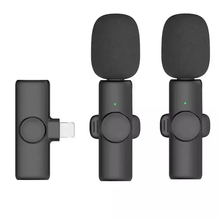 ORANGLES K9 Wireless Lavalier Microphone | Noise Cancelling Clip-On Mic for Smartphone - Kuwait - angled perspective - presenting advantages - Image 4 of 6 | fits any environment | Purchase K9 Wireless Lavalier Microphone | Noise Cancelling Clip-On Mic for Smartphone - Kuwait Michigan | Free Shipping ORANGLES