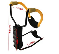 Pochette en cuir brossé Catapult Lingshot avec stabilisateur et support de renfort