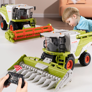 YYRC 2in1 RC ferme tracteur et pulvérisateur camion Combo 2.4Ghz 4WD Simulation moissonneuse-batteuse jouet pour enfants véhicule éducatif cadeaux bricolage - Product Image 2