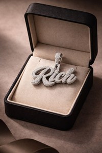 Premium <b>Custom</b> <b>Name</b> Pendant Iced Out Moissanite 925 Sterling Silver Hip Hop <b>Necklace</b> - Product Image 4