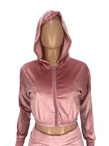 Conjunto de <span class=keywords><strong>Ropa</strong></span> de <span class=keywords><strong>Otoño</strong></span> e <span class=keywords><strong>Invierno</strong></span> para <span class=keywords><strong>Mujer</strong></span>, Sudadera con Capucha de Terciopelo, Conjunto de Dos Piezas con Pantalones, Sudadera con Cierre Personalizada, Pantalones Deportivos, Chándal para <span class=keywords><strong>Mujer</strong></span> - Product Image 5