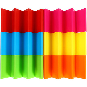 Lot de 6 supports à tacos colorés de qualité supérieure, grands plateaux pour 6 tacos chacun, pour la cuisine - Product Image 5