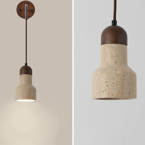 Lampada da Parete Moderna Minimalista, con Accento in Pietra Onice Gialla e Stile Retrò - Product Image 5