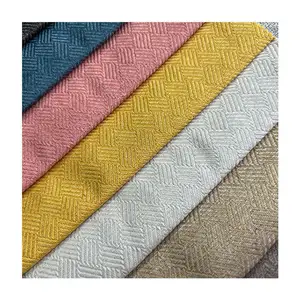Decorative Faux Linen Fabric Linen African Fabric Thick Linen Sofa Fabric