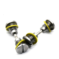 Bouchon de vidange magnétique pour unité inférieure de moteur hors-bord Mercury 2001-2011, en fer noir, références 10-14834A1, 22-67892A1, 18-2375