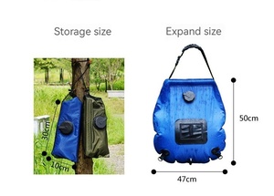 Usine OEM 20L extérieur PVC randonnée voyage plage portable piscine Camping <span class=keywords><strong>solaire</strong></span> bain <span class=keywords><strong>douche</strong></span> chauffage eau sac - Product Image 2
