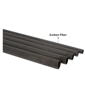 Pultrusione in fibra di carbonio prezzo aste in fibra di carbonio tubi piastre profili Manveo