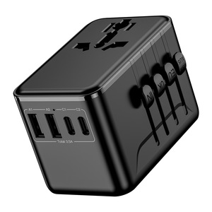 Adaptador de Viaje Universal OULiYO 2500W 2C2A PD con Carga Rápida y Convertidor de Enchufe Multinacional - Product Image 4