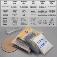Sacs refermables en plastique givré personnalisés PPWR, sacs à fermeture éclair biodégradables PLA+PBAT mats pour l'emballage des vêtements
