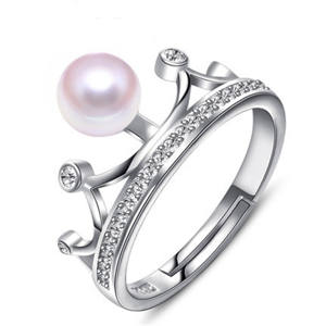 Anillo de Compromiso Solitario con Perla Personalizado con Logotipo, Oro Amarillo de 14K, Joyería, Perlas de Agua Salada Sueltas al por Mayor, Joyería <span class=keywords><strong>James</strong></span> <span class=keywords><strong>Allen</strong></span> - Product Image 2